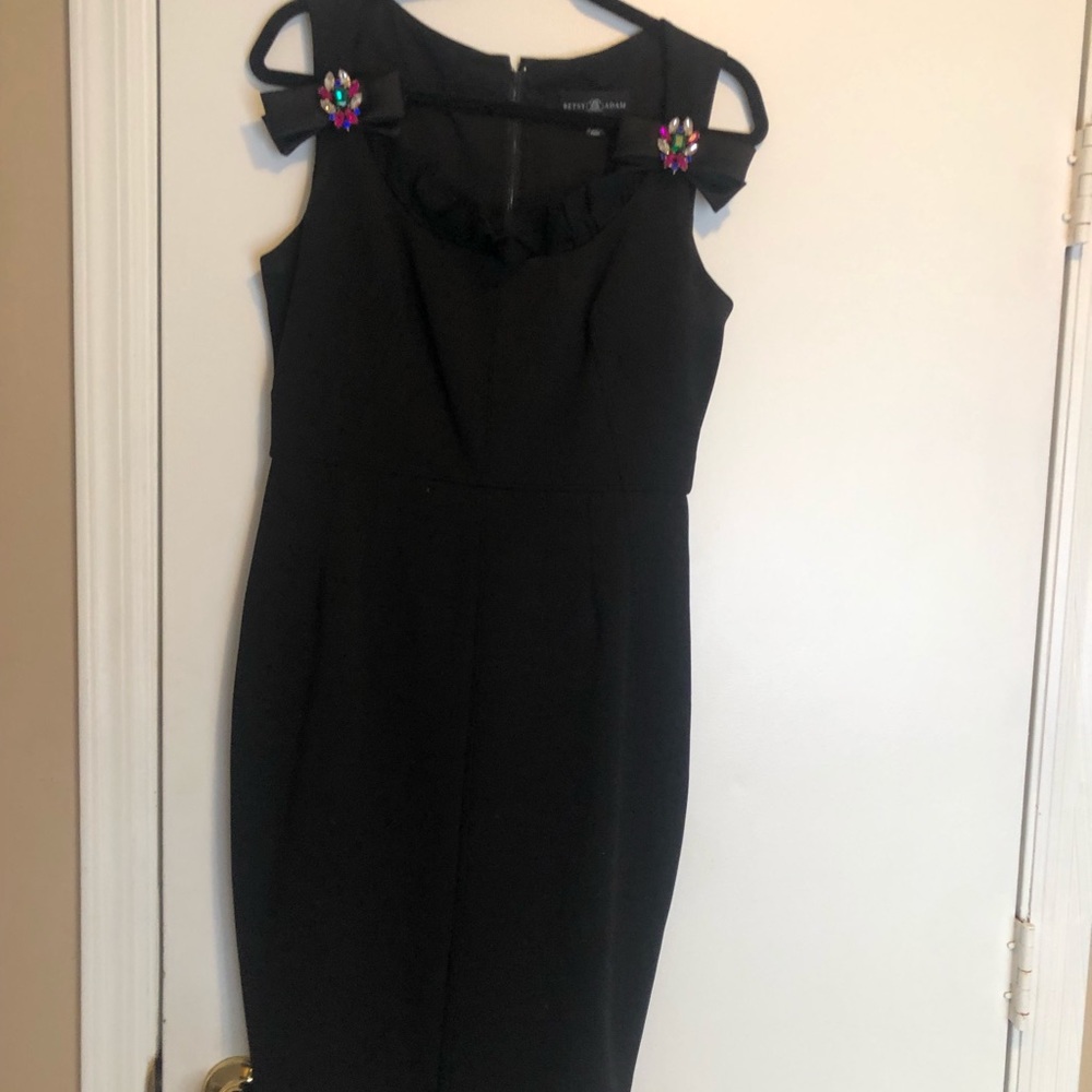 Woman’s black dress